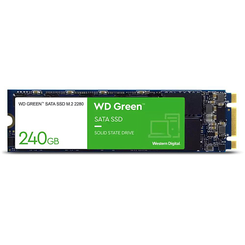 Внутренний SSD-накопитель 240Gb Western Digital Green (WDS240G3G0B) M.2 2280 SATA3