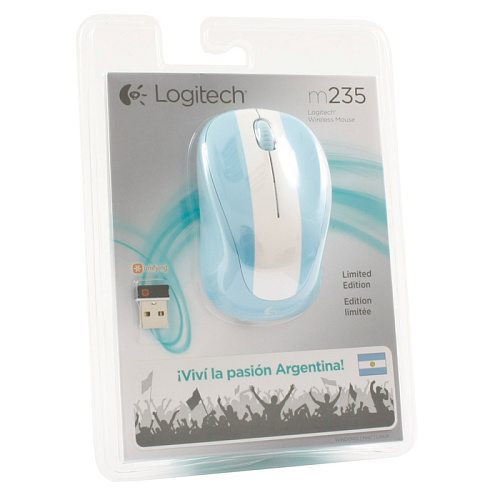 Мышь Logitech M235 Wireless Mouse Flag Argentina USB 910-004027