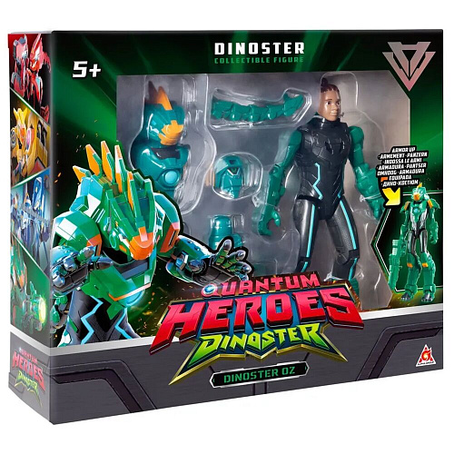 Dinoster Большая фигурка героя Диностер Джей Оз в дино-костюме 20 см