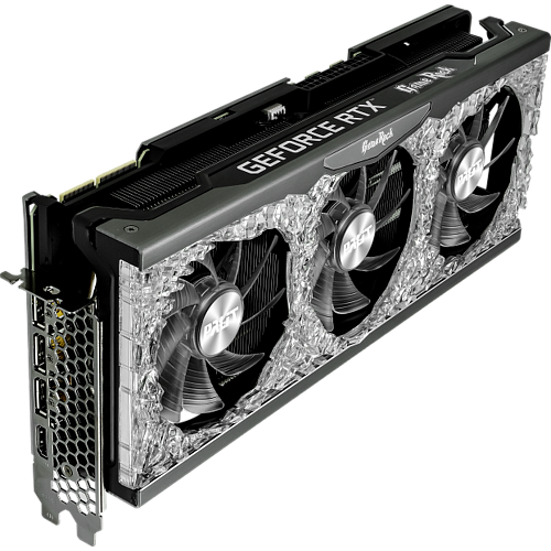 Видеокарта Palit GeForce RTX 3090 24576Mb, GameRock OC (NED3090H19SB-1021G) 1xHDMI, 3xDP, Ret