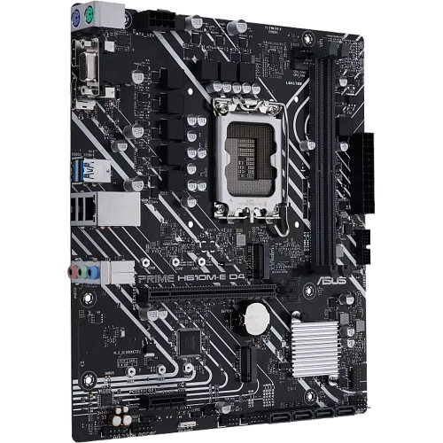 Материнская плата ASUS Prime H610M-E D4-CSM H610 Socket-1700 2xDDR4, 4xSATA3, 2xM.2, 1xPCI-E16x, 2xUSB3.2, D-Sub, DP, HDMI, Glan, mATX