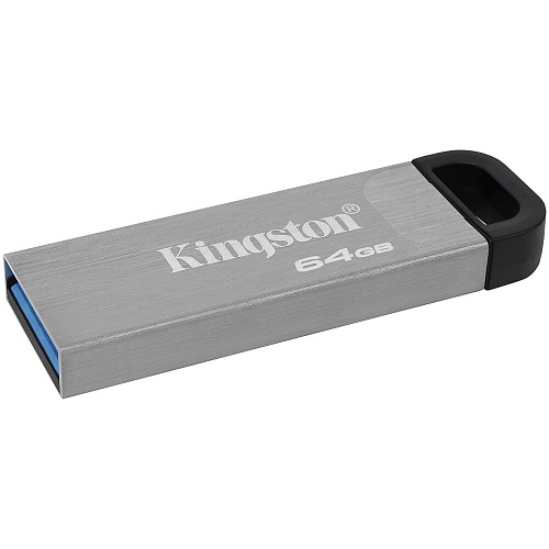 USB Flash накопитель 64GB Kingston DataTraveler Kyson (DTKN/64GB) USB 3.2 Черно-серебристый