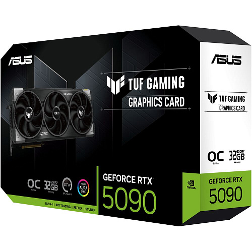 Видеокарта ASUS GeForce RTX 5090 32768Mb, TUF Gaming OC 32 Gb (TUF-RTX5090-O32G-Gaming) 2xHDMI, 3xDP, Ret