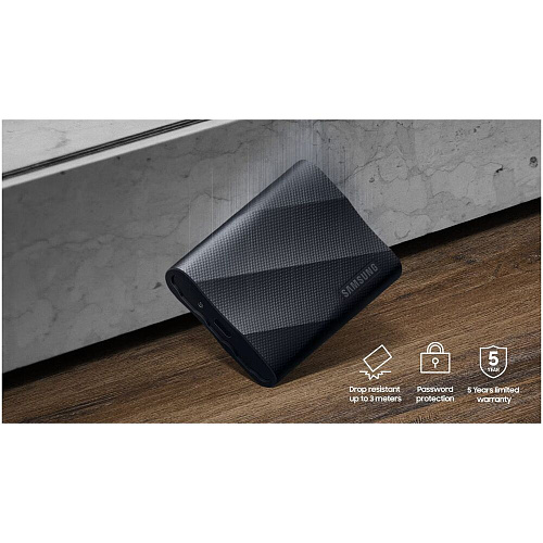 Внешний SSD-накопитель 1Tb Samsung T9 MU-PG1T0B/WW (SSD) USB 3.2 Type C Черный