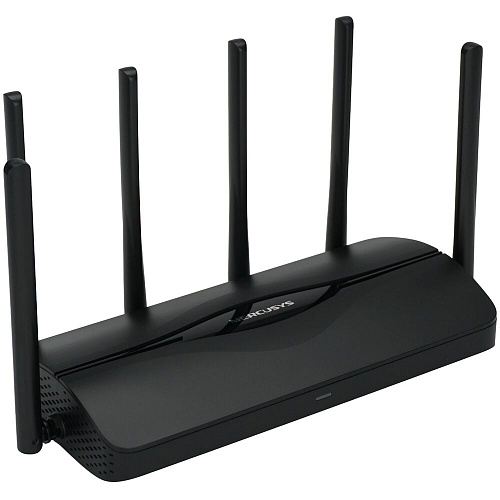 Беспроводной маршрутизатор Mercusys MR47BE, Wi-Fi 7 802.11be 9214Мбит/с, 2.4ГГц, 5ГГц, 6ГГц, 3xGLAN, 1xGWAN чёрный