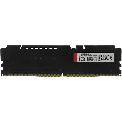 Модуль памяти DIMM 32Gb 2х16Gb DDR5 PC51200 6400MHz Kingston Fury Beast Black XMP (KF564C32BBK2-32)
