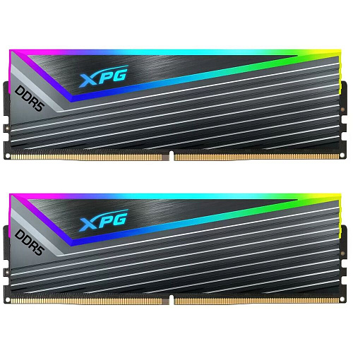 Модуль памяти DIMM 32Gb 2х16Gb DDR5 PC51200 6400MHz ADATA XPG Caster RGB Black (AX5U6400C3216G-DCCARGY)