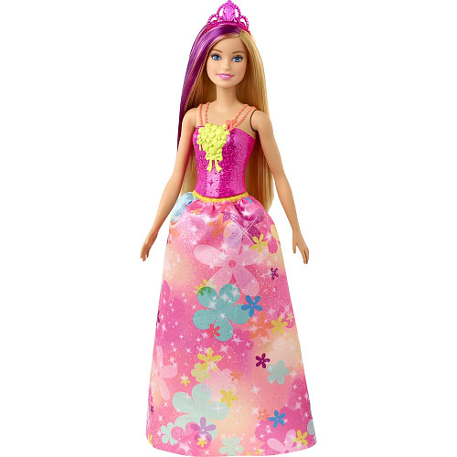 Кукла Mattel Barbie Принцесса GJK12/GJK13 блондинка, розовый топ