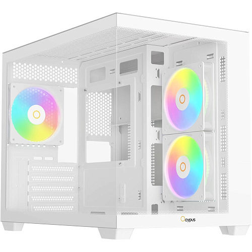 Корпус MicroATX Miditower Ocypus Gamma C54 WH ARGB White