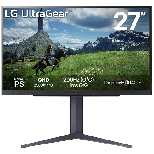 Монитор 27" LG UltraGear 27GS85Q-B IPS 2560x1440 1ms HDMI, DisplayPort