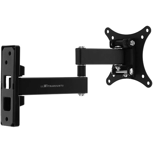 Кронштейн наклонно-поворотный Ultramounts UM875 13-27' до 20кг Vesa до 100x100 black