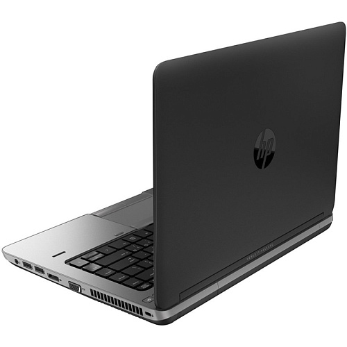 Ноутбук HP ProBook 640 G1 14"(1366x768 (матовый))/Intel Core i5 4200M(2.5Ghz)/4096Mb/500Gb/DVDrw/Int:Intel HD4600/Cam/BT/WiFi/55WHr/war 1y/2kg/silver/black/DO