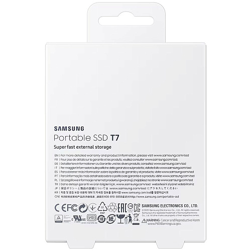 Внешний SSD-накопитель 500Gb Samsung T7 MU-PC500H/WW (SSD) USB 3.2 Type C Синий