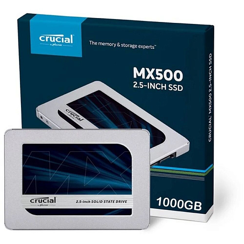 Внутренний SSD-накопитель 1000Gb Crucial MX500 (CT1000MX500SSD1) SATA3 2.5"
