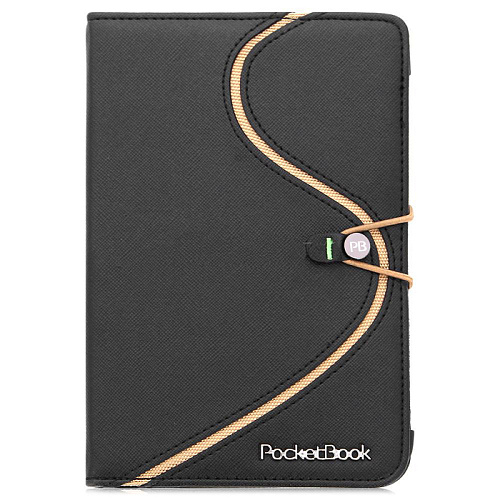 Обложка для PocketBook 622/PocketBook Touch 2 623 VivaCase S-style черный/бежевый, кожа (VPB-Si622Be)