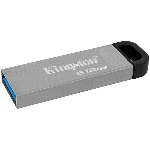 USB Flash накопитель 512GB Kingston DataTraveler Kyson DTKN/512GB) USB 3.2 Черно-серебристый