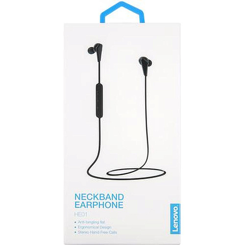 Bluetooth гарнитура Lenovo HE01 Black