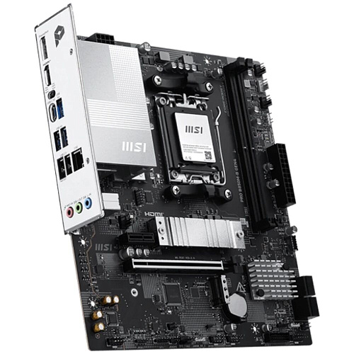 Материнская плата MSI Pro B850M-B GEN4 Socket-AM5 AMD B850 2xDDR5, 4xSATA3, RAID, 2xM.2, 1xPCI-E16x, 3xUSB3.2, 1xUSB3.2 Type C, DP, HDMI, 2.5Glan, mATX Ret