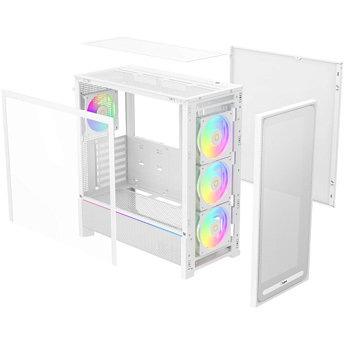 Корпус ATX Miditower Ocypus Delta C70 WH ARGB White