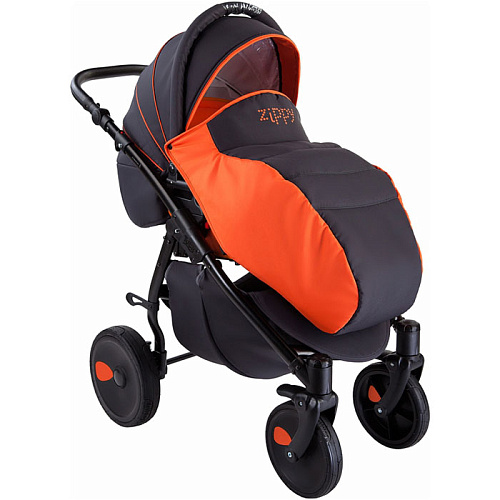 Коляска 2 в 1 Tutis Zippy New Оранжево/Серый