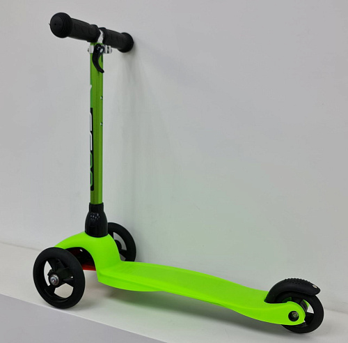 Детский кикборд Y-Scoo Mini Glam Metallic lime УЦЕНКА