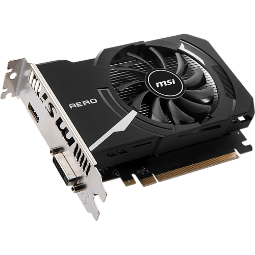 Видеокарта MSI GeForce GT 1030 2048Mb, GT 1030 Aero ITX 2GD4 OC DVI-D, HDMI Ret