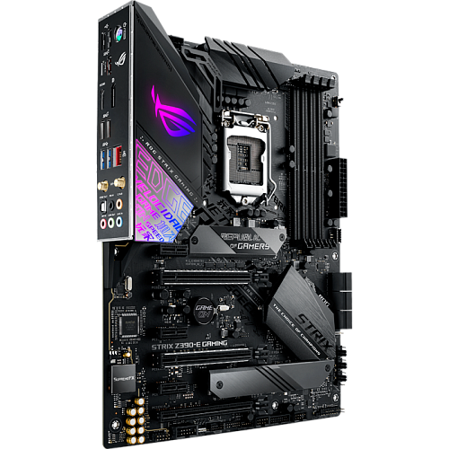 Материнская плата ASUS ROG Strix Z390-E Gaming Z390 Socket-1151v2 4xDDR4, 6xSATA3, RAID, 2xM.2, 3xPCI-E16x, 5xUSB3.1, 1xUSB3.1 Type C, DP, HDMI, 802.11ac, Glan, ATX