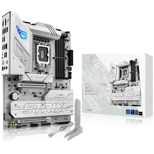 Материнская плата ASUS ROG Strix B860-A Gaming WiFi B860 Soc-1851 4xDDR5, 4xSATA3, RAID, 4хM.2, 2xPCI-E16x, 4xUSB3.2, 2xUSB3.2 Type C, DP, HDMI, WiFi, 2.5Glan,ATX