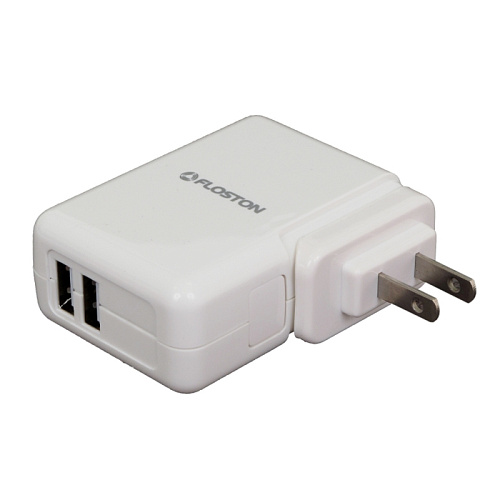 Сетевое зарядное устройство универсальное Floston F65TIPA  2USB, 4-in-1 plugs Travel