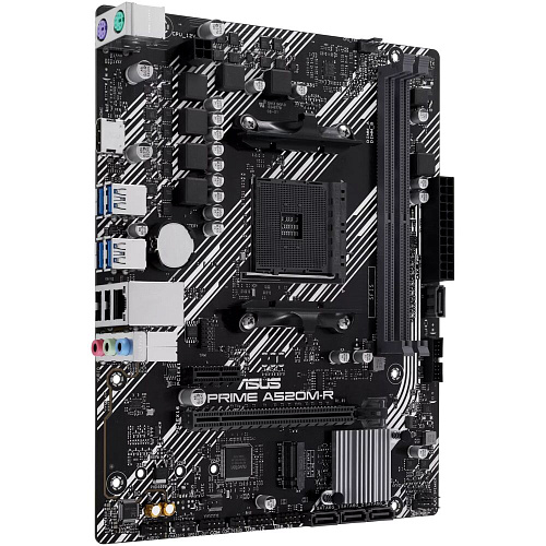 Материнская плата ASUS Prime A520M-R A520 Socket AM4 2xDDR4, 4xSATA3, RAID, 1xM.2, 1xPCI-E16x, 4xUSB3.2, HDMI, Glan, mATX