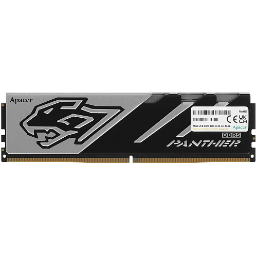 Модуль памяти DIMM 16Gb DDR5 PC48000 6000MHz Apacer Panther Gaming Black (AH5U16G60C6227BAA-1)