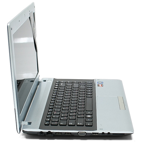 Ноутбук Samsung RV415/S01 E350/2G/320G/DVD/6470 512Mb/14.0/WiFi/BT/Cam/Win7 HB64 silver/Black