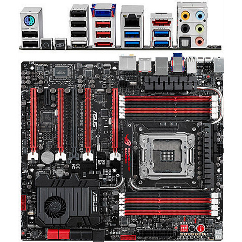 Материнская плата ASUS Rampage IV Extreme Socket-2011 iX79, 8xDDR3, 5xPCI-E 16x, 4xSATA3, Raid, 8xUSB3.0, 2xeSATA, GLan, Bluetooth EATX