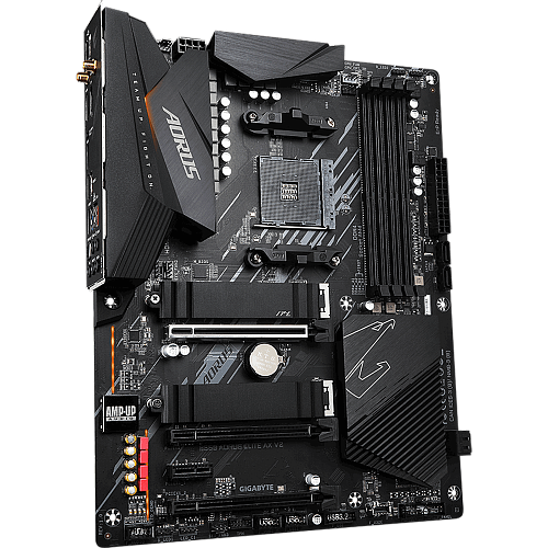 Материнская плата Gigabyte B550 AORUS Elite AX V2 Socket-AM4 AMD B550 4xDDR4, 4xSATA3, RAID, 2xM.2, 3xPCI-E16x, 5xUSB3.2, DP, HDMI, WI-Fi, Glan, ATX Ret УЦЕНКА