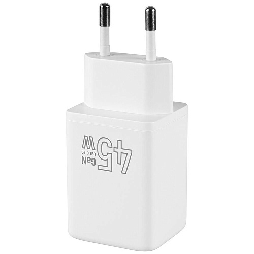 Сетевое зарядное устройство TFN TFN-WC-CC-45W-WH 45W 2xType-C белое