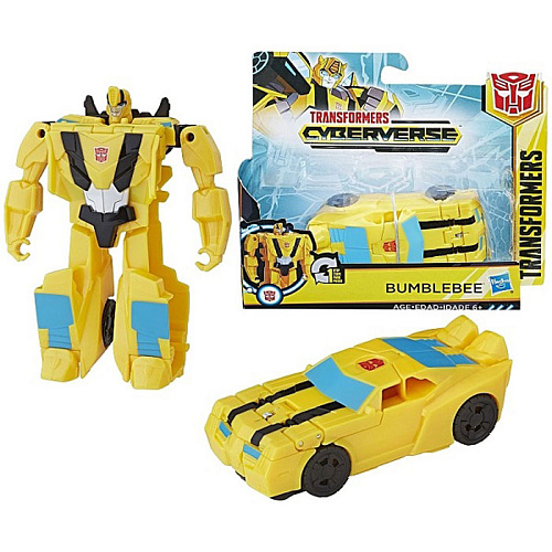 Hasbro Transformers E3522/E3523 Трансформер Кибервселенная Уан Степ Bumblebee