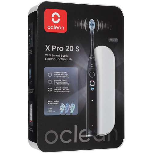 Электрическая зубная щетка Oclean Электрическая зубная щётка X Pro 20 Set, Black