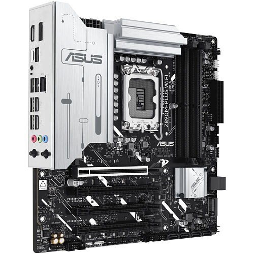 Материнская плата ASUS Prime Z890M-Plus WiFi Z890 Soc-1851 4xDDR5, 6xSATA3, RAID, 3хM.2, 4xPCI-E16x, 5xUSB3.2, 1xUSB3.2 Type C, DP, HDMI, WiFi, 2.5Glan, mATX