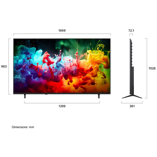 Телевизор 75" LG 75QNED70B6A.ARUG 2026