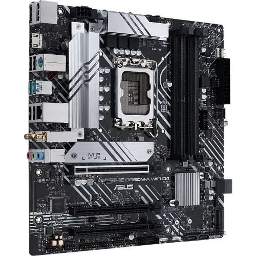 Материнская плата ASUS Prime B660M-A WiFi D4 B660 Socket-1700 4xDDR4, 4xSATA3, RAID, 2xM.2, 3xPCI-E16x, 2xUSB3.2, DP, 2xHDMI, WiFi, Glan, mATX