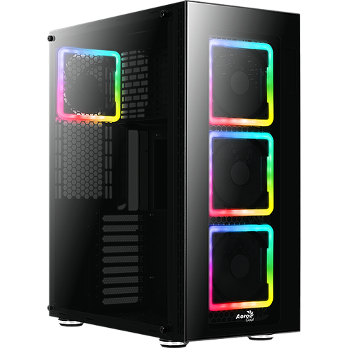 Корпус ATX Fulltower AeroCool Tor Pro Tempered Glass Black Black