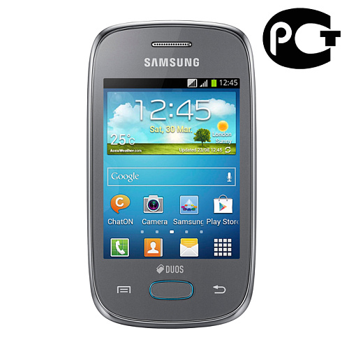 Смартфон Samsung S5312 Galaxy Pocket Neo Metallic Silver