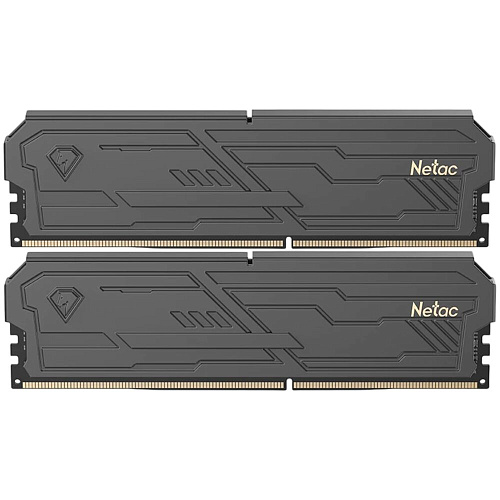 Модуль памяти DIMM 16Gb 2х8Gb DDR4 PC25600 3200MHz Netac Shadow III Black (NTSHD4P32DP-16K)