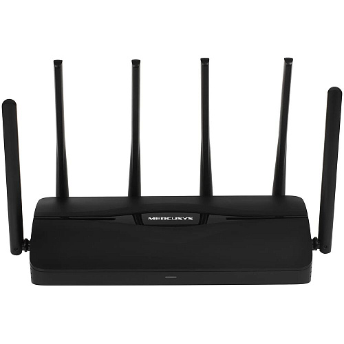 Беспроводной маршрутизатор Mercusys MR37BE, Wi-Fi 7 802.11be 6448Мбит/с, 2.4+5ГГц, 3xGLAN, 1xGWAN чёрный