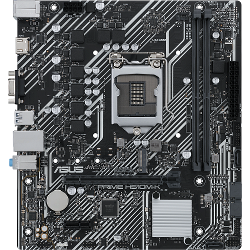 Материнская плата ASUS Prime H510M-K H510 Socket-1200 2xDDR4, 4xSATA3, 1xM.2, 1xPCI-E16x, 2xUSB3.2, D-Sub, HDMI, Glan, mATX