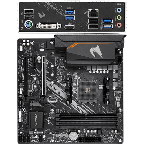 Материнская плата Gigabyte B550M AORUS Elite Socket-AM4 AMD B550 4xDDR4, 4xSATA3, RAID, 2xM.2, 2xPCI-E16x, 4xUSB3.2, DVI-D, HDMI, Glan, mATX Ret УЦЕНКА
