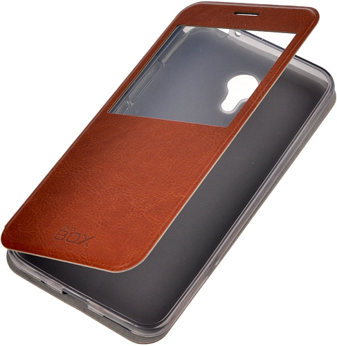 Чехол для Meizu M2 Note SkinBox Lux AW, коричневый 