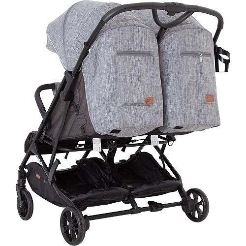 Коляска для двойни прогулочная Carrello CRL-5506 Presto Duo Pitch Grey