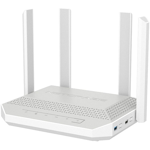 Беспроводной маршрутизатор Netcraze Giga NC-1012, Wi-Fi 802.11ax 2,4+5 ГГц, 1х2.5 Гбит/с