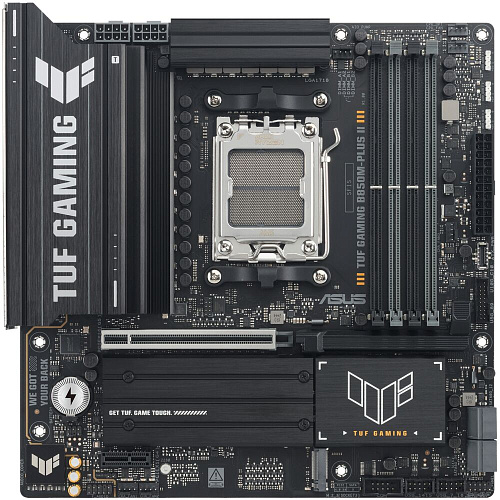 Материнская плата ASUS TUF Gaming B850M-Plus II B850 Socket AM5 4xDDR5, 4xSATA3, RAID, 3xM.2, 2xPCI-E16x, 7xUSB3.2, 1xUSB3.2 Type C, DP, HDMI, 2.5Glan, mATX